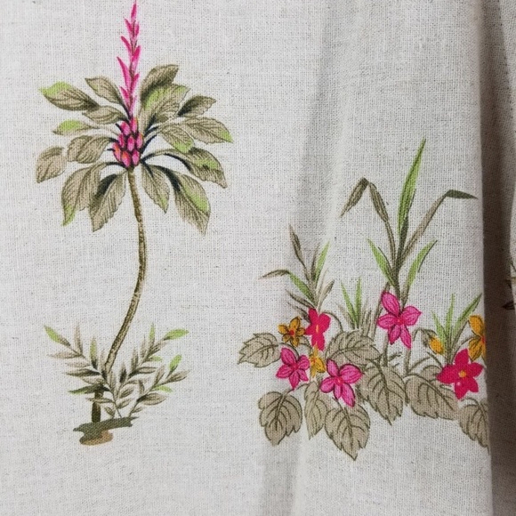 Hearts of Palm Women's Linen Blouse Hawaiian - Picture 6 of 6